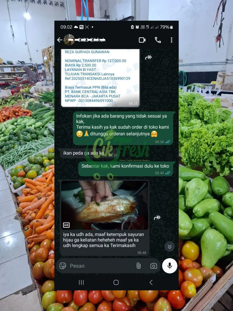 Tentang Kami 4 testimony bukti pembelian sayuran di cikfresh