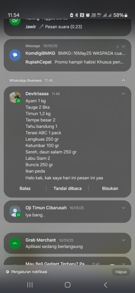 Testimoni 1 testimoni pembelian sayuran dicikfresh